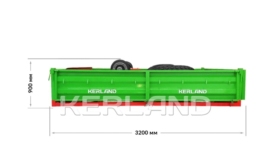 Прицеп Kerland | Керланд П-3530 с ПСМ к трактору (самосвальный на три стороны)